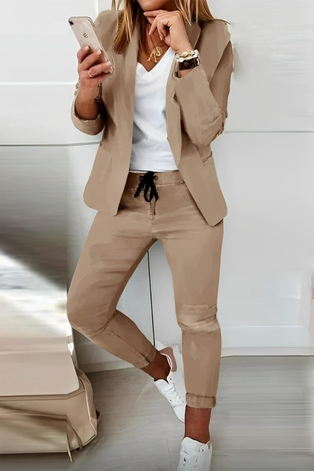 Dames Blazer Set Stretch Elegance Collectie