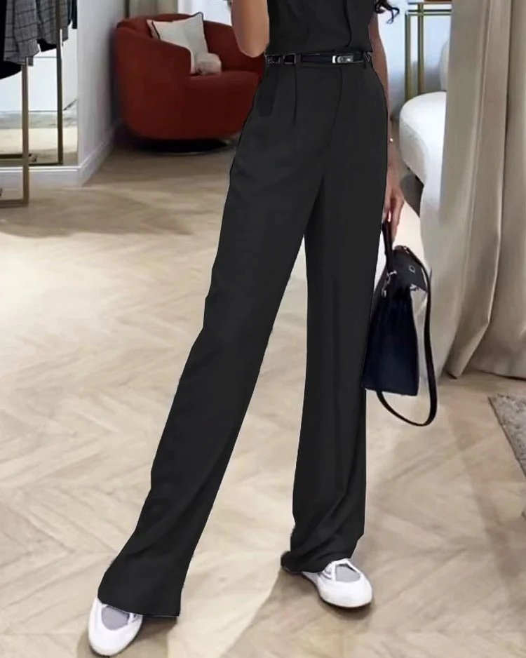 Vrouwelijke Tweedelige Sportoutfit Casual Kleding Set