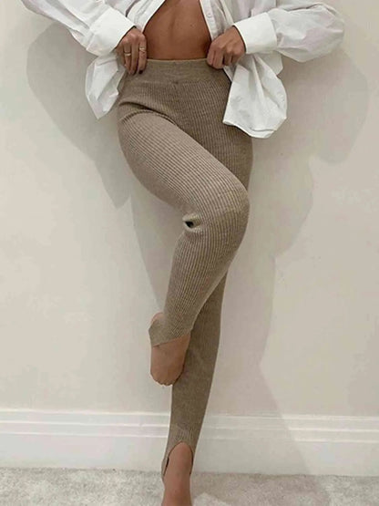 Elegante Hoge Taille Legging voor Vrouw Glad en Comfortabel