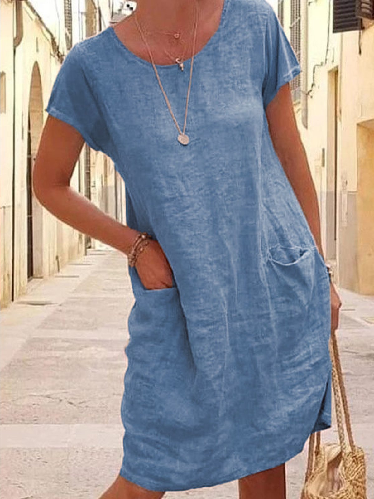 Elegante Jurk Sicilia Stijl Italiaanse Mode - StudioMarella