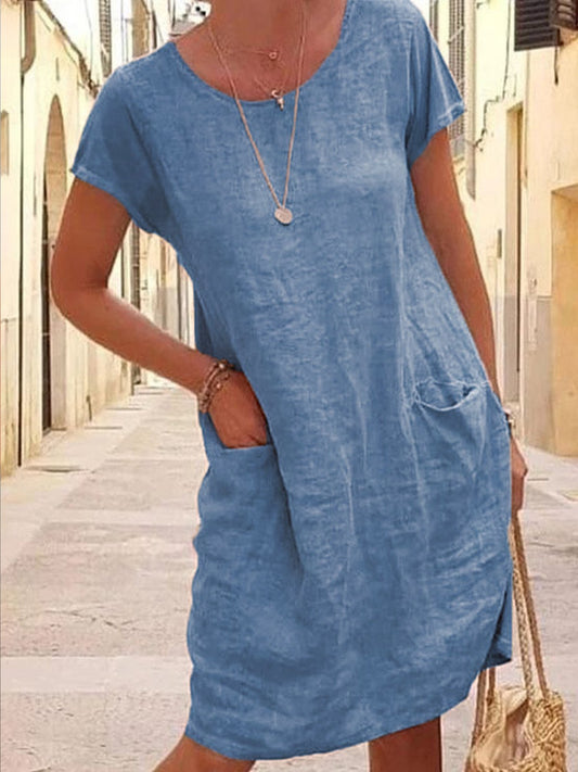 Sicilia Jurk Elegante Lichtgewicht Italiaanse Stijl - StudioMarella