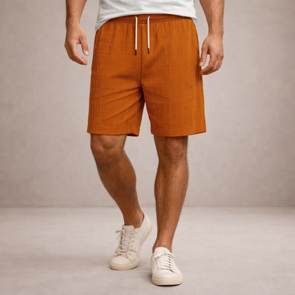 Korte Herenbroek Linnen Ademend Zomerbroek Casual Fit