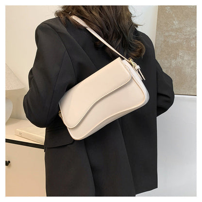 Dames Handtas Vegan Leer Golvend Design Elegante Stijl → Vegan Leer Handtas Dames Golvend Elegante Design