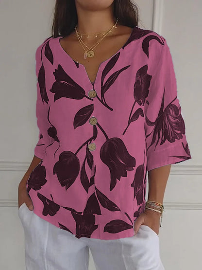 V-hals Tuniek Top Zomerse Jurk Stijl