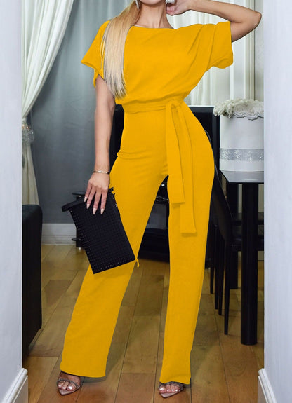 Vrouwelijke Jumpsuit Hoge Taille Comfortabele Pasvorm