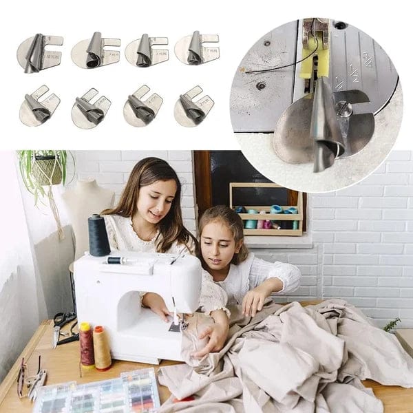 Spiraalzoomvoet Set 8 Delig RVS 3-10mm Naaimachine Accessoire