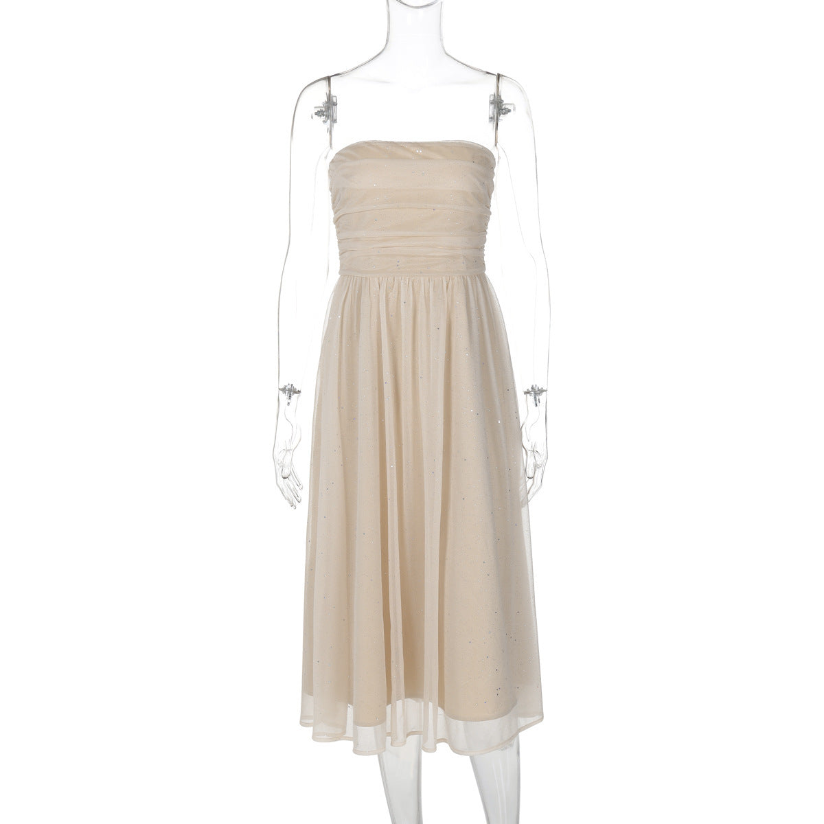 Midi-Jurk met Pailletten Chique en Elegante Vrouwenjurk