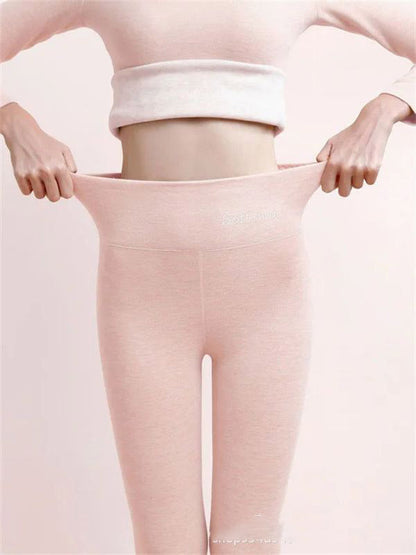 Dames Legging High Waist Fleece Zacht Comfortabel
