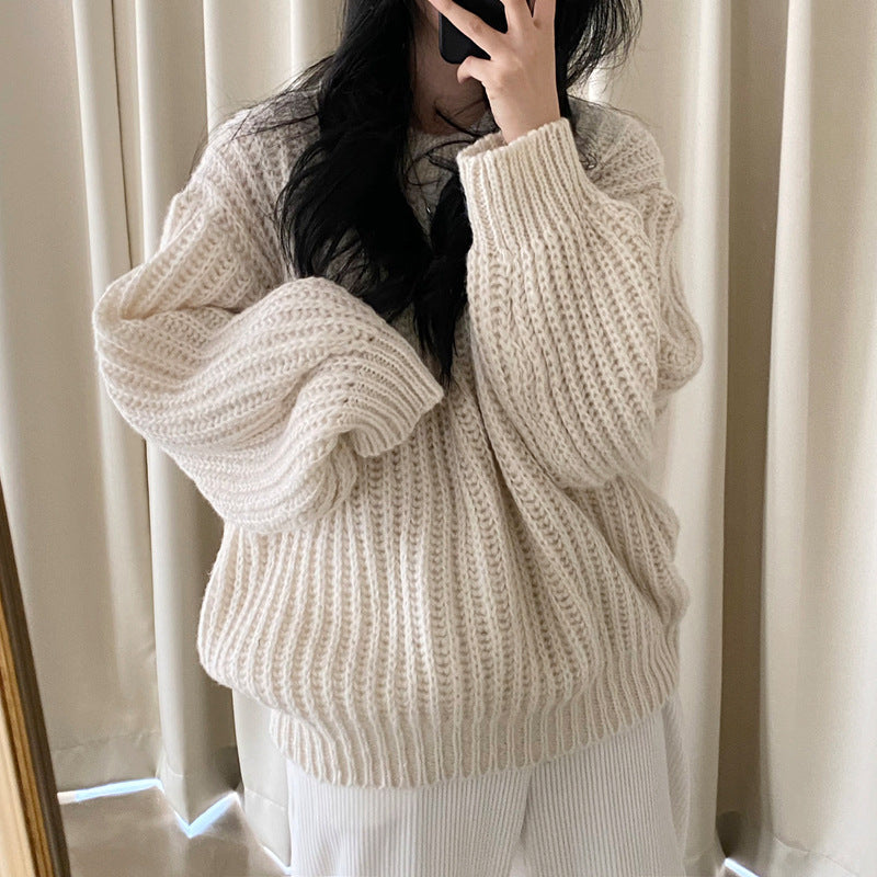 Dames Trui Gebreid Oversized Warme Modieuze Truien