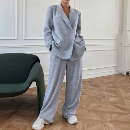 Dames Blazer en Broek Pak Modern Tweedelig Design - StudioMarella