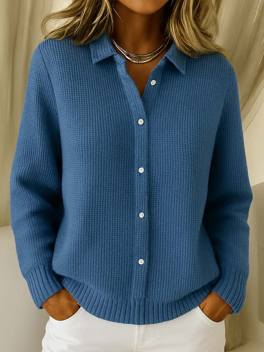 Dames Gebreide Cardigan Comfortabele Pasvorm