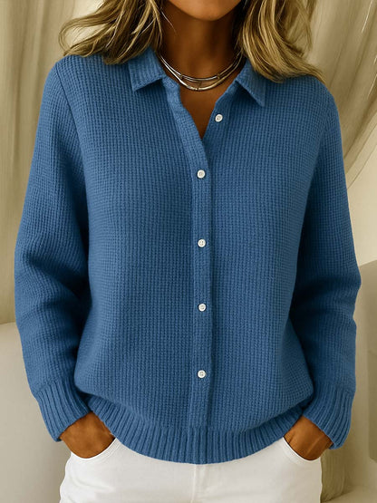 Dames Gebreide Cardigan Comfortabele Pasvorm