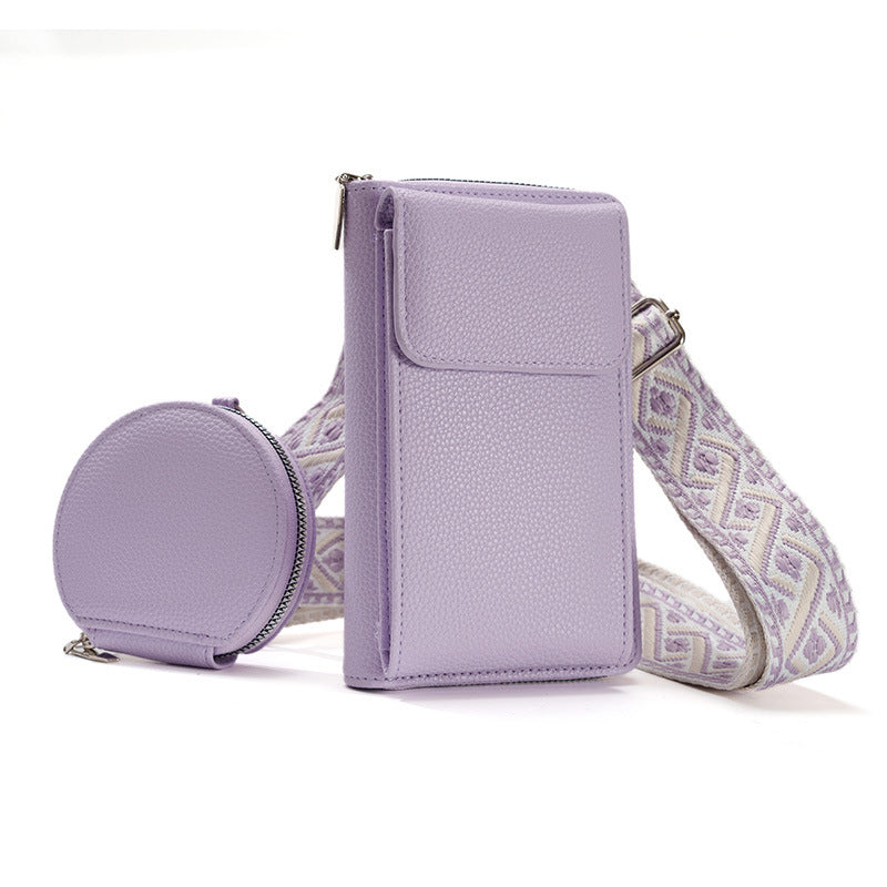 Dames Crossbody Tas met Telefoonvak en Stijlvolle Sluiting