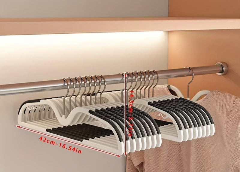 Ruimtebesparende Kledinghangers Antislip Draaibare Haak Compacte Garderobe Organisatie Korte Hals Hangertjes Set Slimdoorns voor Shirts Jurken Blouses Overhemden