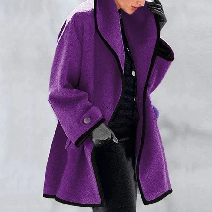 Dames Wollen Jas Warm en Elegант - StudioMarella