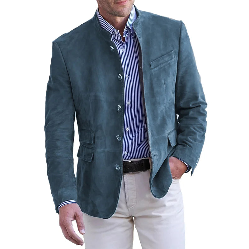 Heren Vest Lederlook Klassiek Met Knopen - StudioMarella
