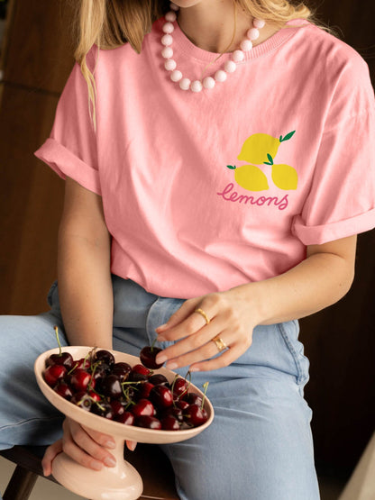Dames T-shirt Katoen V-hals Regular Fit