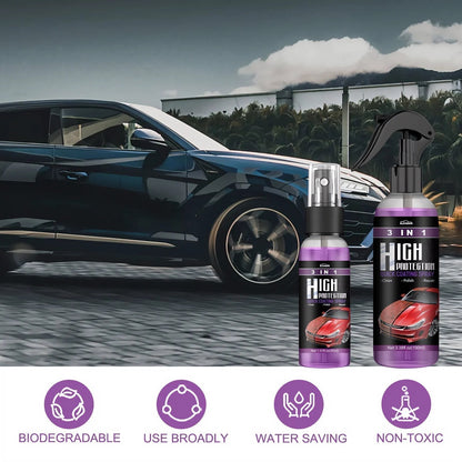 Keramische Coating Spray 3-in-1 Autolak Bescherming Watervrij Reinigen Glans Herstellen Auto Onderhoud