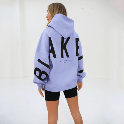 Dames Hoodie Capuchon Warm met Leuke Savannah Print