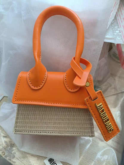 Dames Mini Schoudertasje Gevlochten Lederlook Stijl
