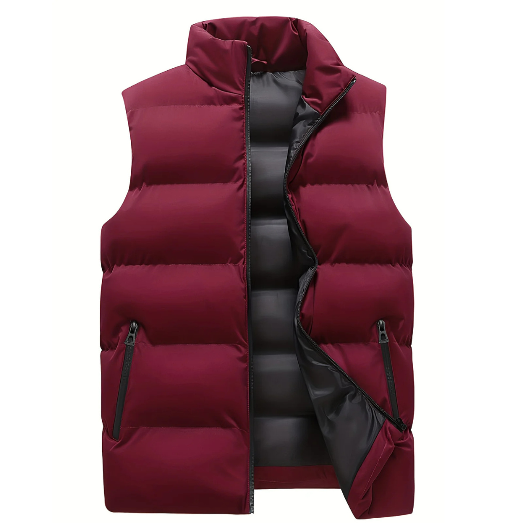 Heren Bodywarmer Puffer Vest Donzen Look Warm Isolatie