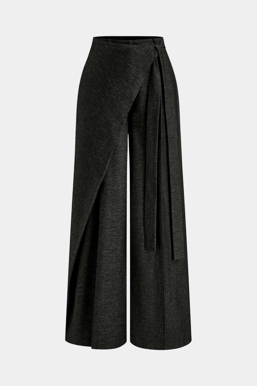 Dames Pantalon Asymmetrisch Met Strik Detail Stijlvol