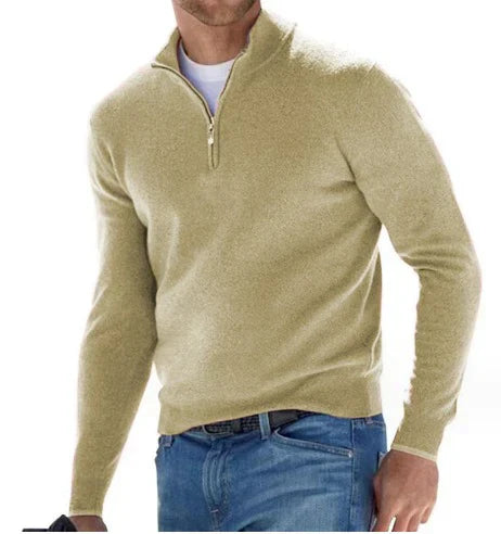 Katoenen Trui Half-Zip voor Heren en Dames