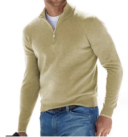 Katoenen Trui Half-Zip voor Heren en Dames
