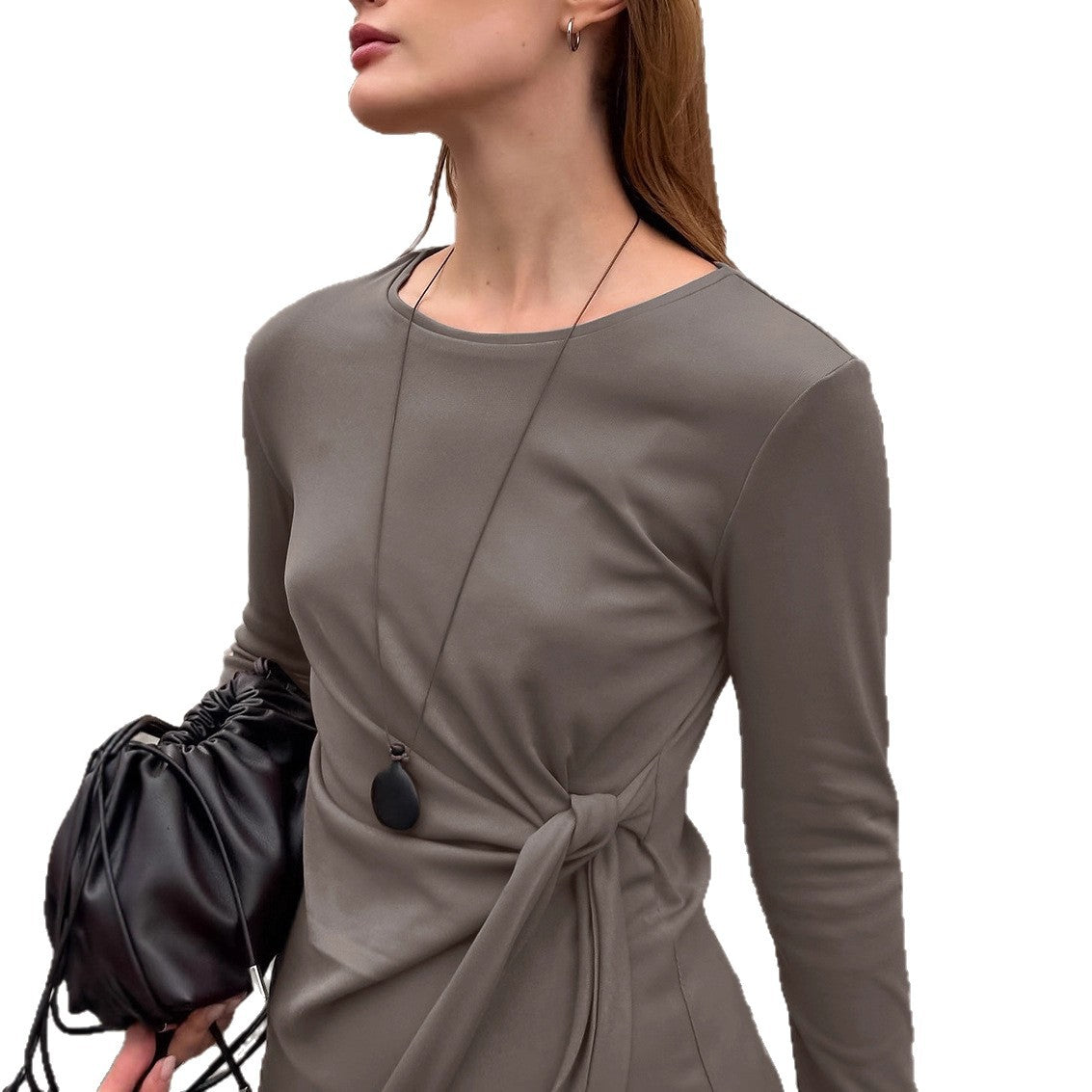 Dames Retro Set Top en Rok Lange Jurk Stijl Tweedelig