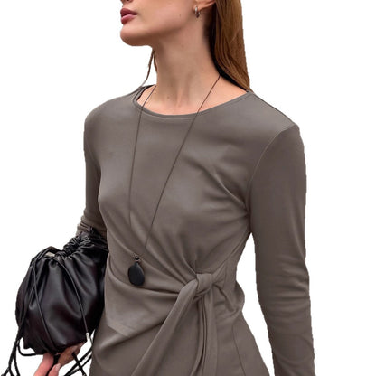Dames Retro Set Top en Rok Lange Jurk Stijl Tweedelig