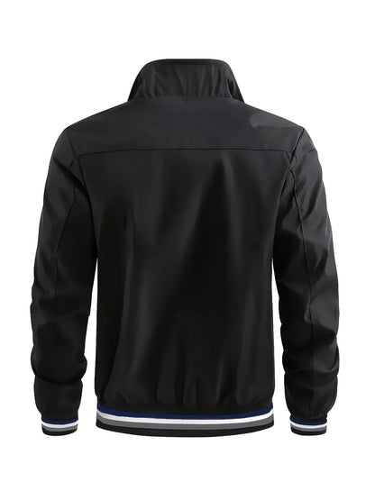Herfst Winter Jas Polyester Effen Donkerblauw Casual - StudioMarella