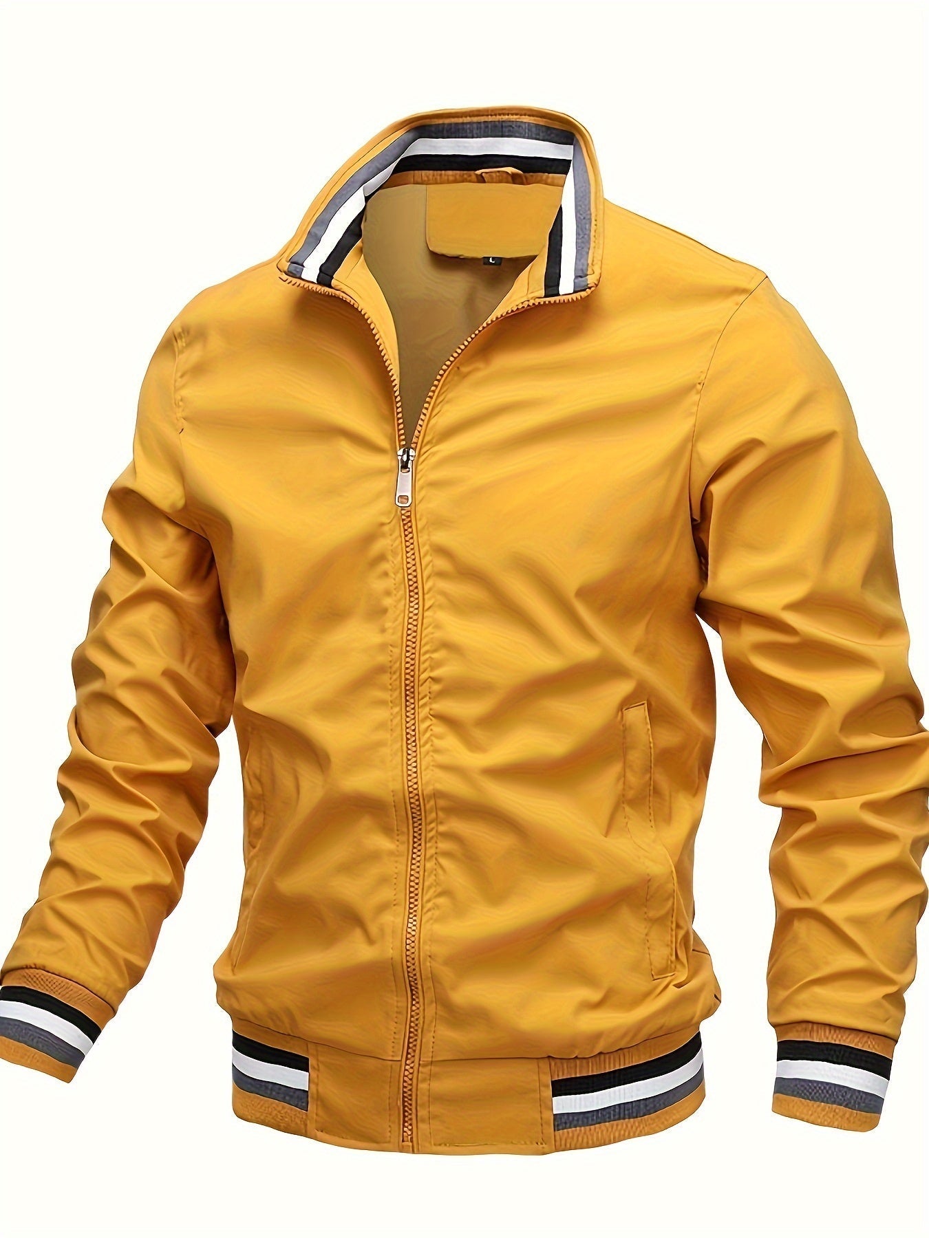 Herfst Winter Jas Polyester Effen Donkerblauw Casual