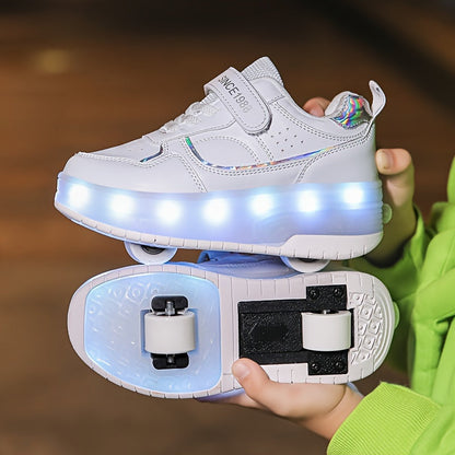 Rollerschoenen voor Kinderen met LED-verlichting – Sportieve Sneakers met Wieltjes – Comfortabel en Veilig – Maat 29-40