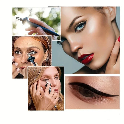 Eyeliner Stempel Set met Wing Template – Perfecte Symmetrische Vleugels voor Elke Gelegenheid