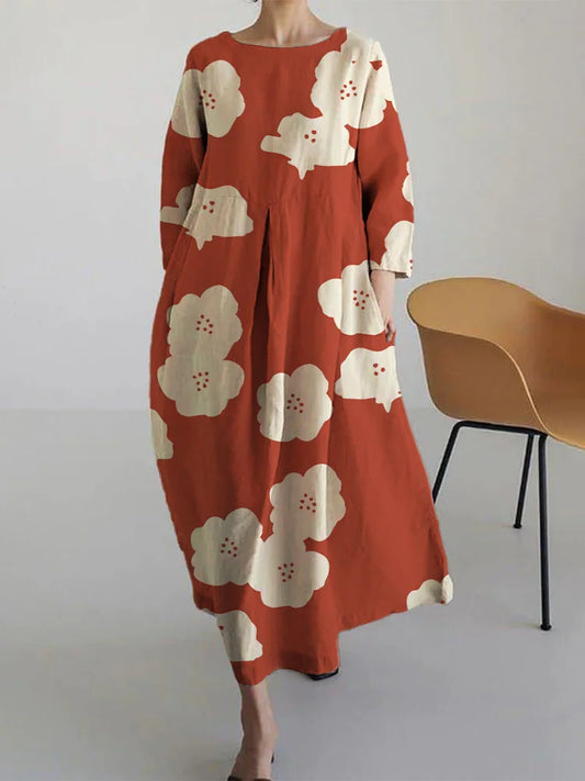 Bloemenjurk Dames Zomer Jurk Casual Korte Mouw - StudioMarella