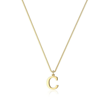 Gouden Ketting met Initialen voor Vrouw Persoonlijke Letter Sieraden