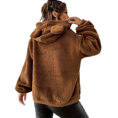 Dames Teddy Hoodie Zacht en Stijlvol