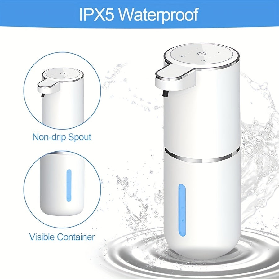 Automatische Zeepdispenser Sensor 380ml Kunststof Wit Badkamer Keuken Wandmontage Schuimdispenser USB Oplaadbaar