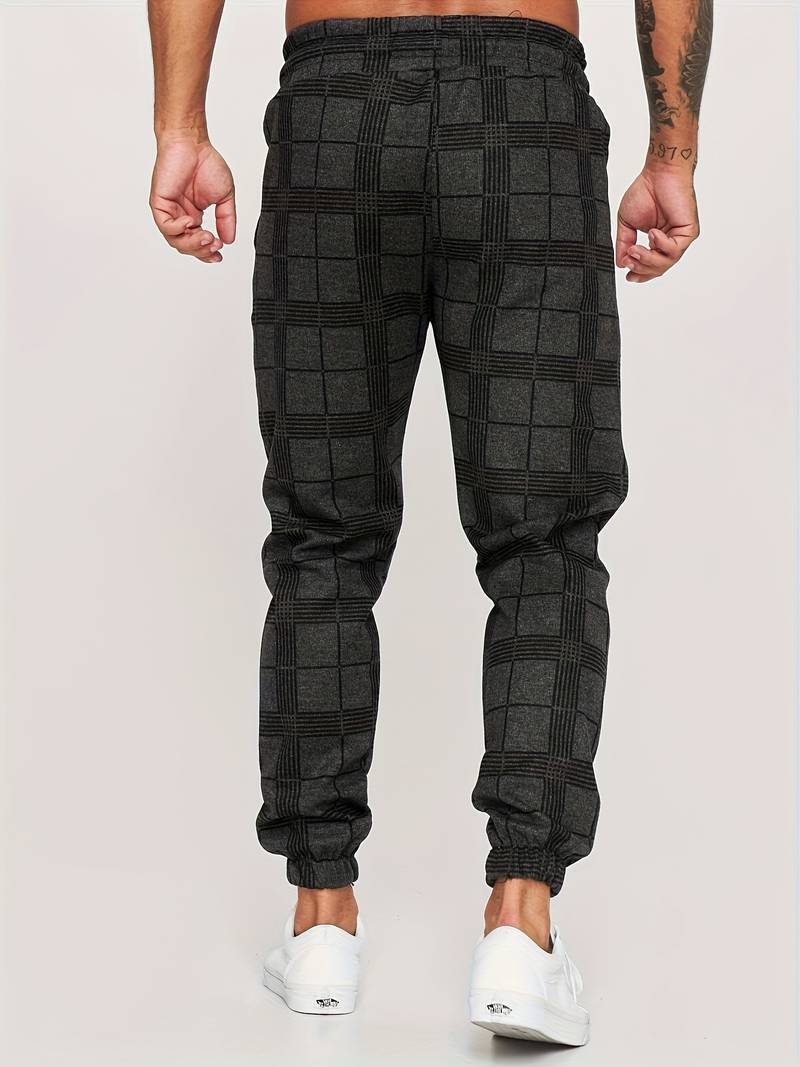 Herensportbroek Ruitpatroon Comfortabel Casual Dagelijks