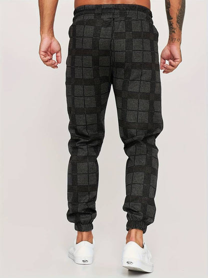 Herensportbroek Ruitpatroon Comfortabel Casual Dagelijks