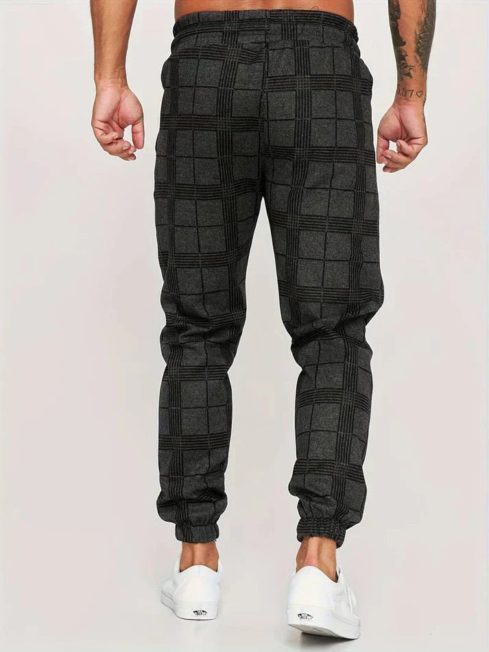 Joggingbroek Zacht Geruit Comfortabele Sportbroek