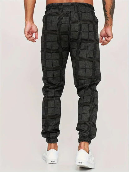 Joggingbroek Zacht Geruit Comfortabele Sportbroek