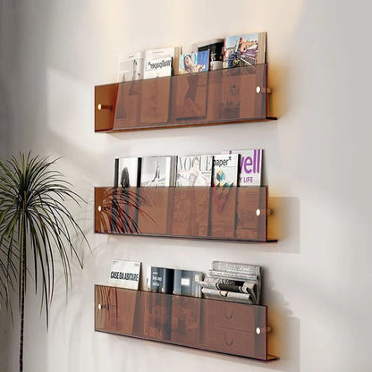 Wandplank PVC Zwevend Tijdschriftenrek 40cm 50cm 80cm Boeken Woonkamer Modern
