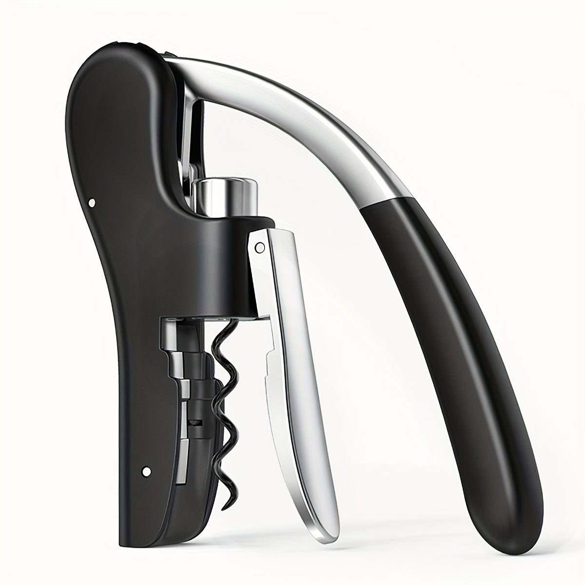 Kurkentrekker Hefboom Metaal Kunststof Rood Wijnflessen Thuis Horeca Flessenopener Ergonomisch