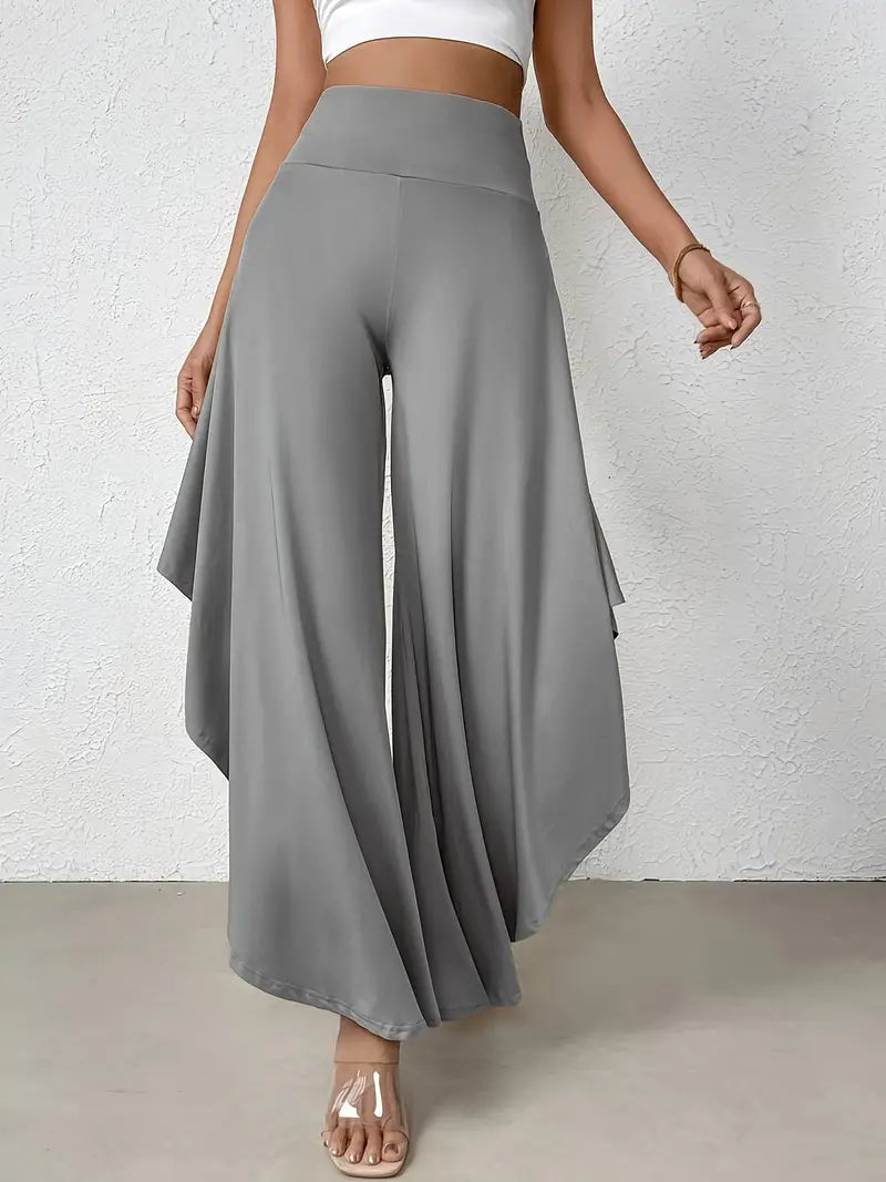 Vrouwelijke Wijdbeende Broek Asymmetrische Strik Zoom - StudioMarella