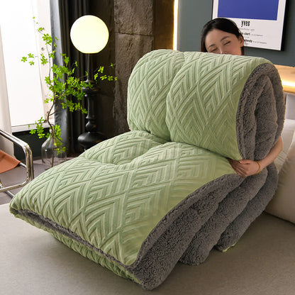 Dikke Sherpa Winterdeken met Quiltkern – Extra Warm, Zacht & Fluffy