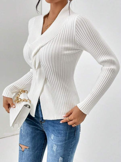 Zachte Gebreide Trui Fleece Warm voor Dames