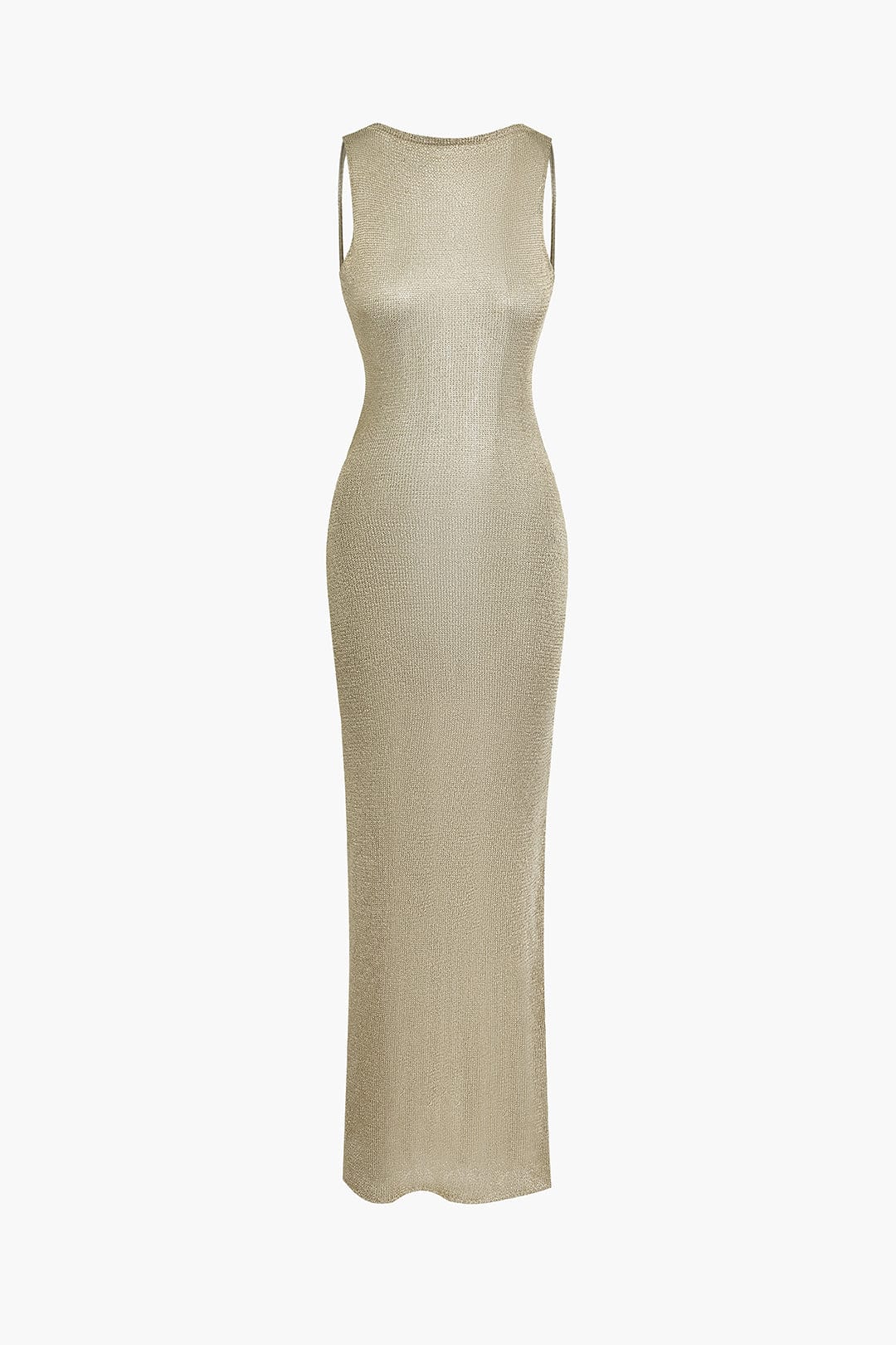 Maxi Jurk Elegante V-Neck Zonder Rug