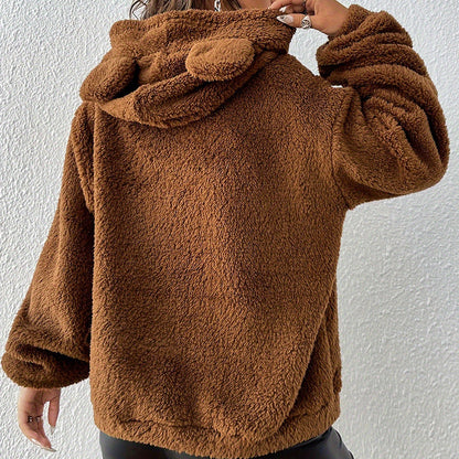 Dames Teddy Hoodie Zacht en Stijlvol