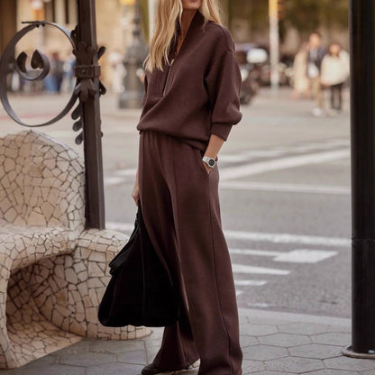 Dames Gebreide Set: Trui en Broek Warm Comfortabel - StudioMarella